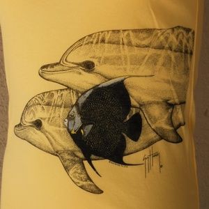 🎄GUY HARVEY Dolphin 'Playtime' Tee